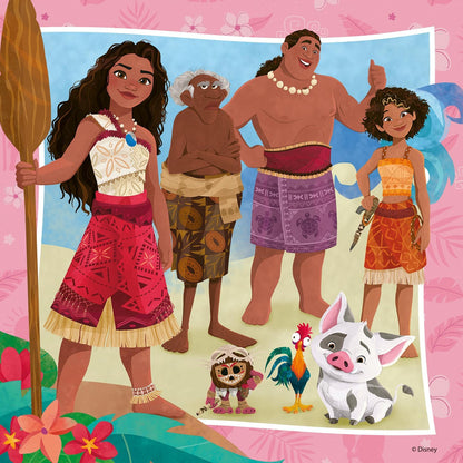 Ravensburger Disney Moana 2 Toys - Jigsaw Puzzles for Kids Age 5 Years Up - 3x 49 Pieces