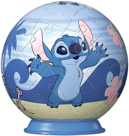 Ravensburger - Puzzle 3D Niños Disney Stich | Puzzles 3D para Niños De 6 Años O Más | Maquetas para Montar De 55 Piezas | Regalo Niño 6 Años O Más