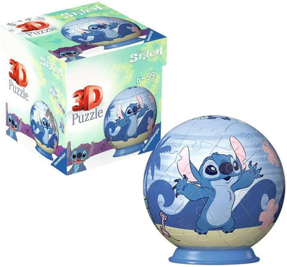 Ravensburger - Puzzle 3D Niños Disney Stich | Puzzles 3D para Niños De 6 Años O Más | Maquetas para Montar De 55 Piezas | Regalo Niño 6 Años O Más