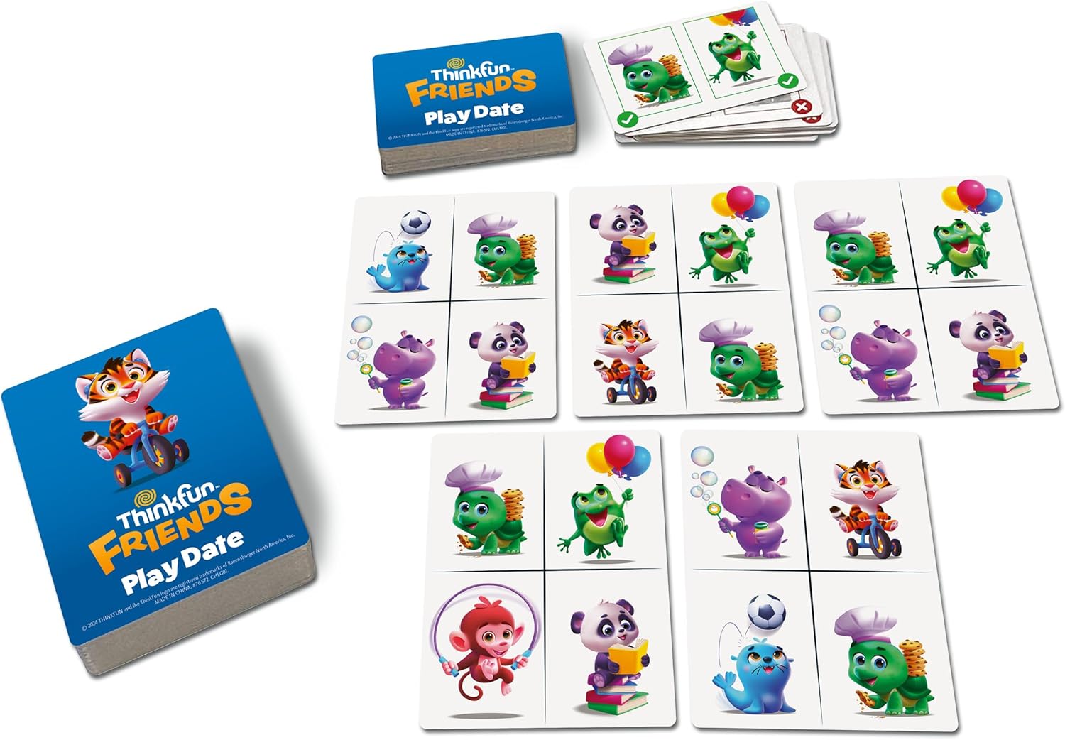 ThinkFun Friends Play Date Game - Boys Girls Age 3 Years Up - Educational Toddler Toys