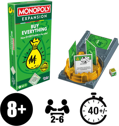 Monopoly Buy Everything EXPANSION (Classic Monopoly Board Game Required to Play) - English Version
