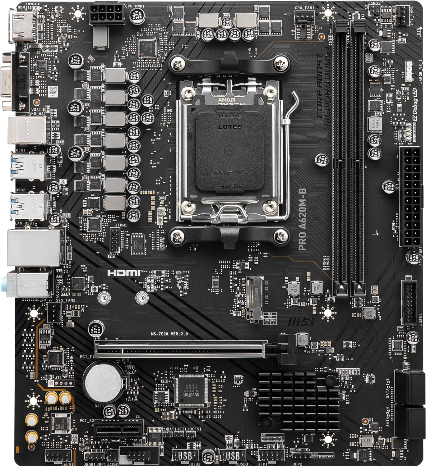 MSI PRO A620M-B Scheda madre