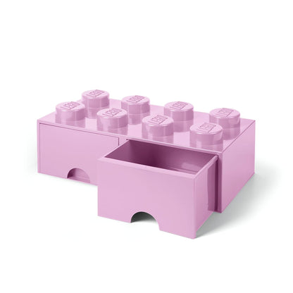 Contenitore Lego Brick 8 Cassetto Rosa