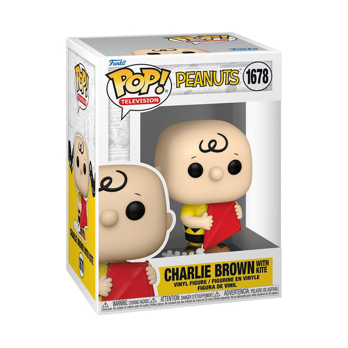 Funko Pop! Animation: Peanuts - Charlie Brown - CB with Kite - Classic Peanuts - Figura de Vinilo Coleccionable - Idea de Regalo - Mercancia Oficial - Juguetes para Niños y Adultos - Cartoons Fans