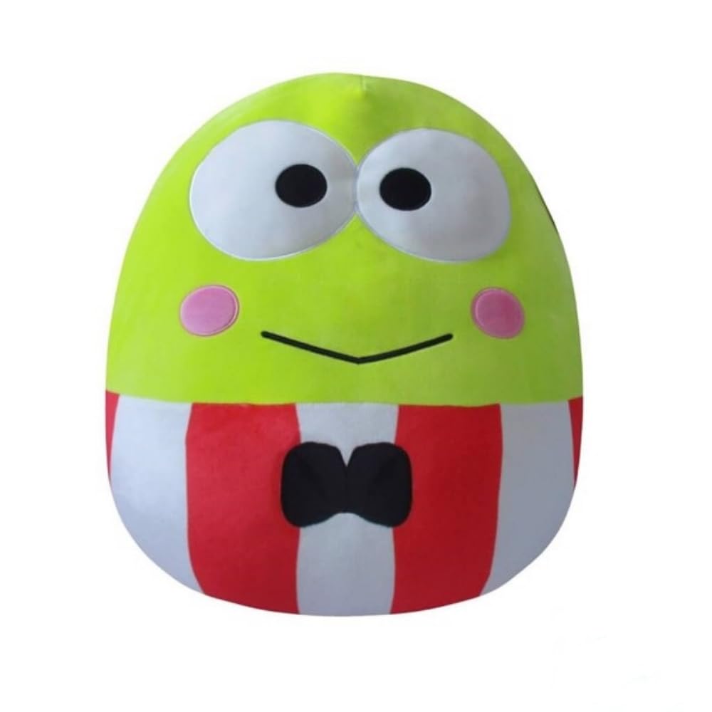 Squishmallows Original Sanrio 25cm Hello Kitty Keroppi Red Striped Suit - Ultrasoft Official Jazwares Plush Toy