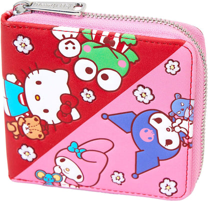 Loungefly Sanrio Hello Kitty & Friends Color Block Zip Around Wallet