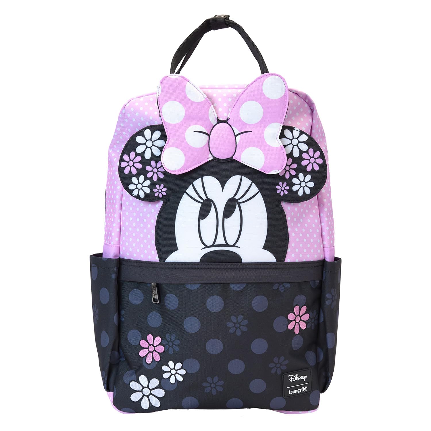 Loungefly Disney Minnie Floral Rock The Dots Full-Size Nylon Backpack