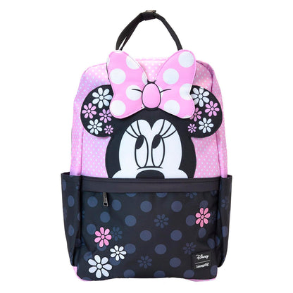 Loungefly Disney Minnie Floral Rock The Dots Full-Size Nylon Backpack