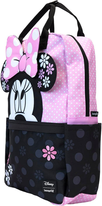 Loungefly Disney Minnie Floral Rock The Dots Full-Size Nylon Backpack