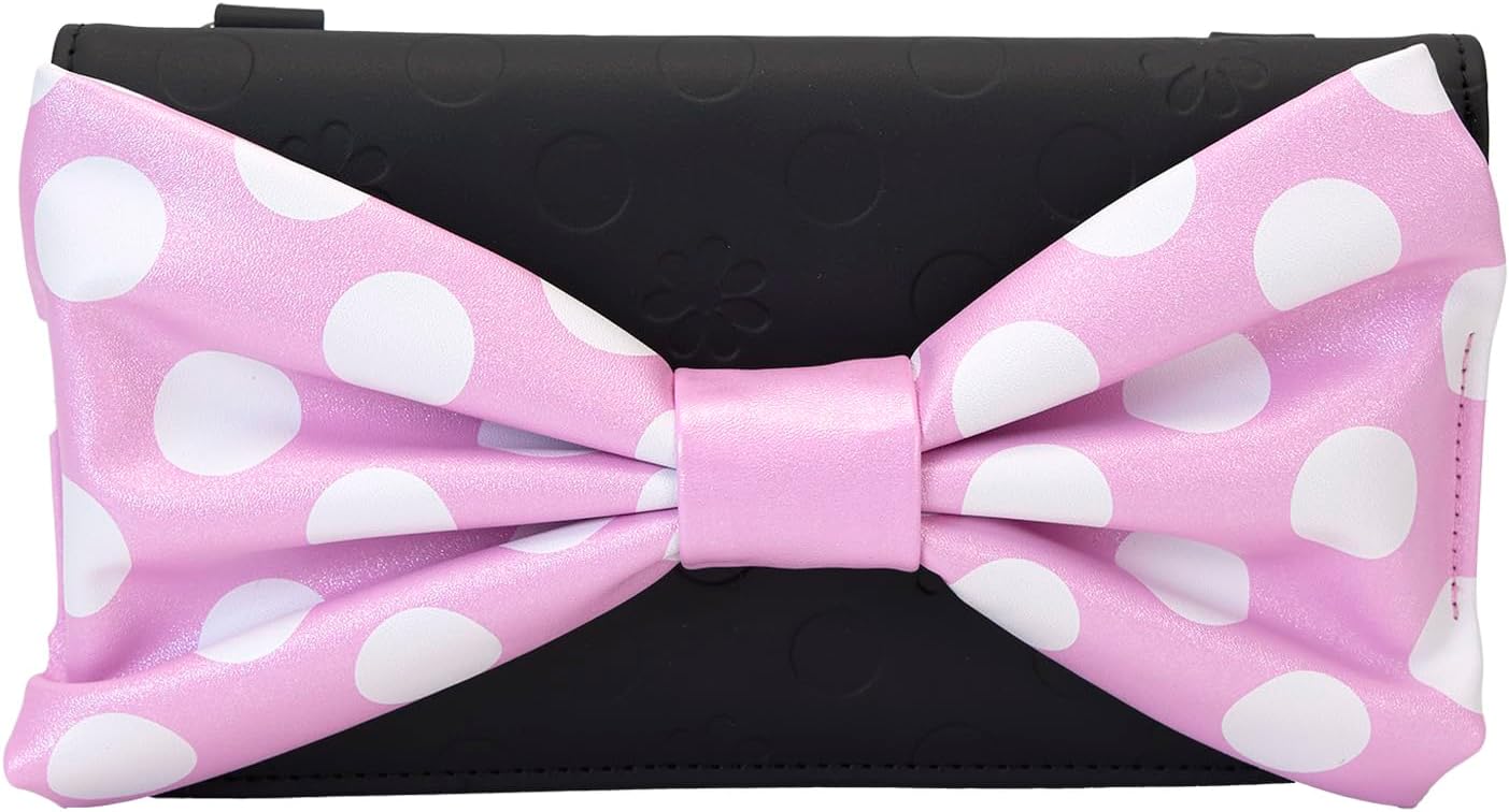 Loungefly Disney Minnie Floral Rock The Dots Clutch Crossbody Bag
