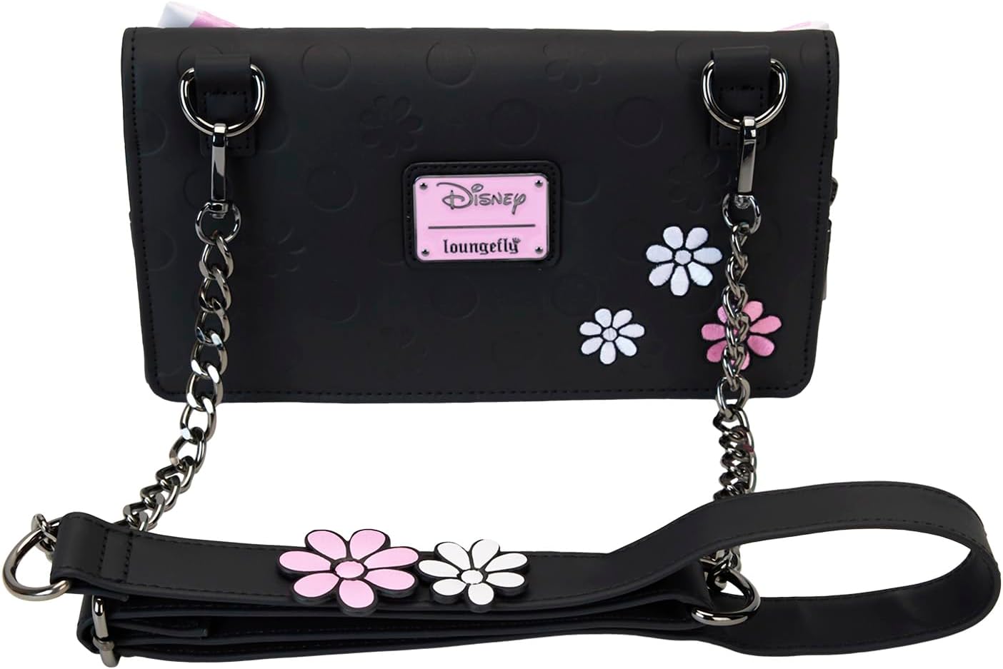 Loungefly Disney Minnie Floral Rock The Dots Clutch Crossbody Bag