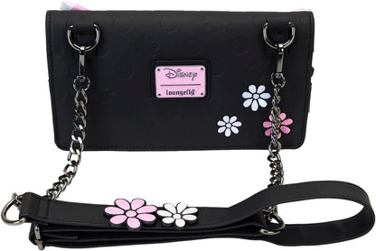 Loungefly Disney Minnie Floral Rock The Dots Clutch Crossbody Bag