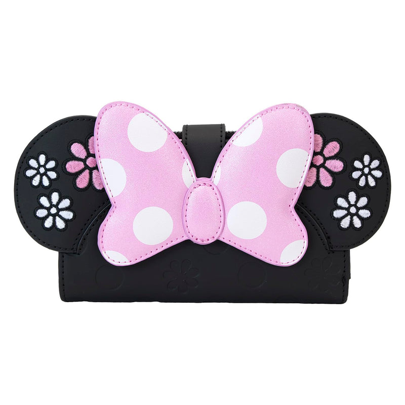 Loungefly Disney Minnie Floral Rock The Dots Flap Wallet