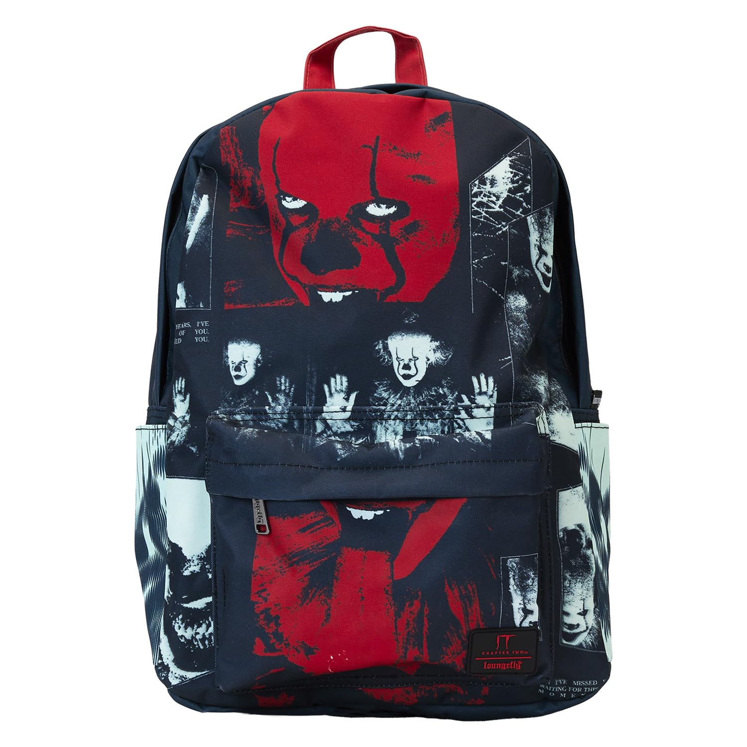 Loungefly Warner Brothers It Pennywise I Heart Horror Nylon Full-Size Backpack