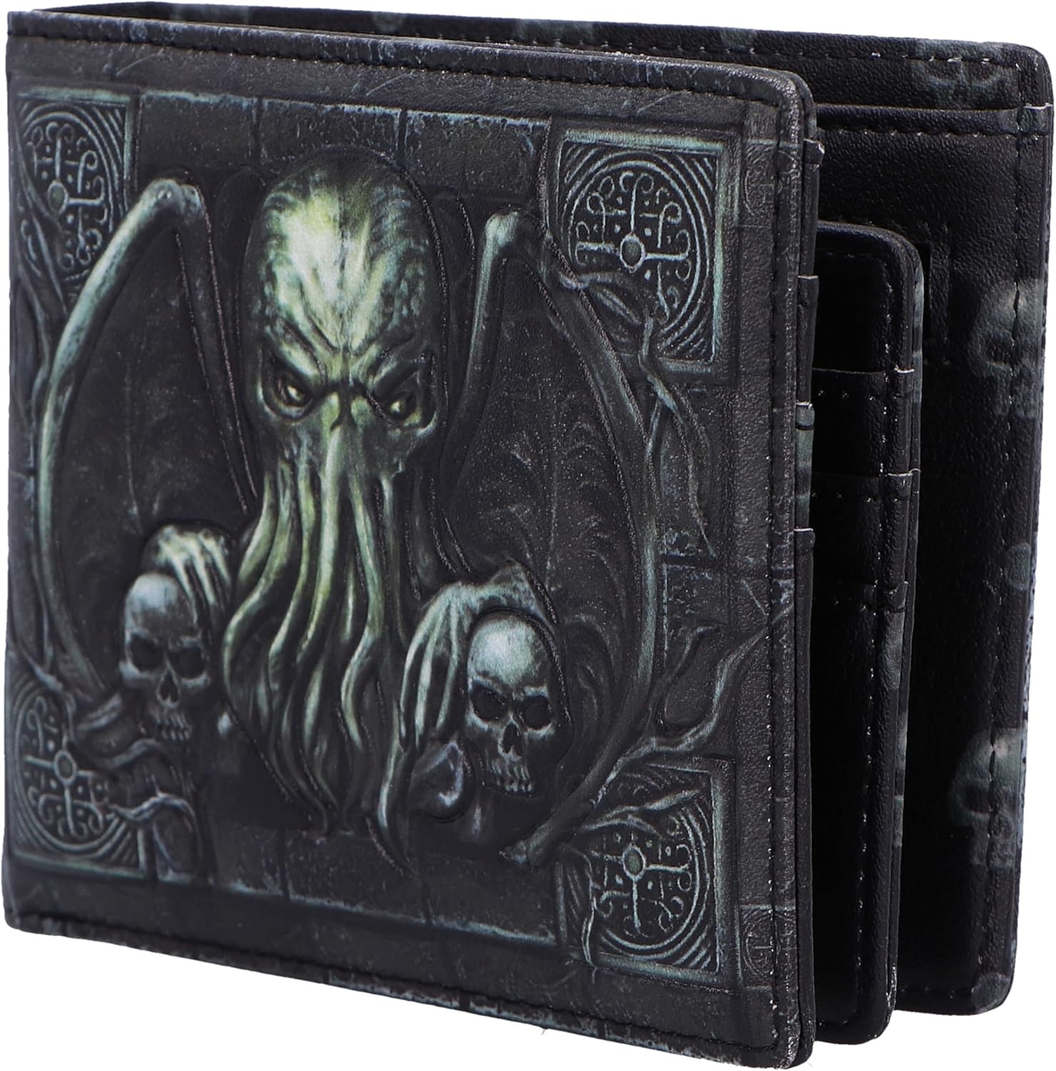 Nemesis Now Unisex's Cthulhu Bi-Fold Wallet, Black, 11cm
