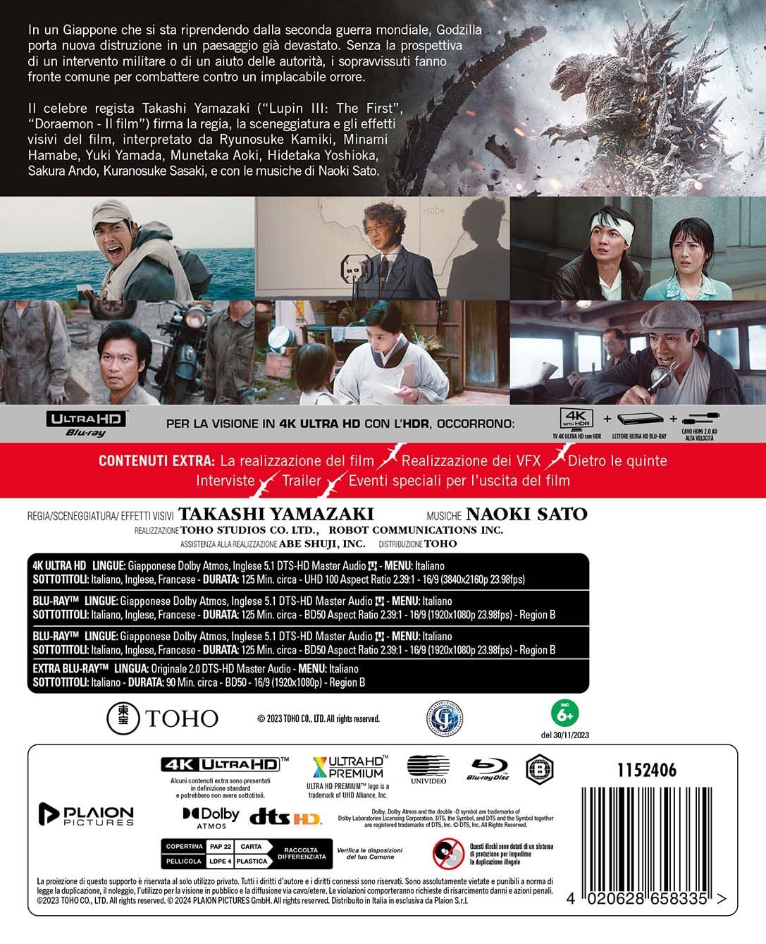 Godzilla Minus One (Deluxe Edition 4K UHD + 3 Blu-ray