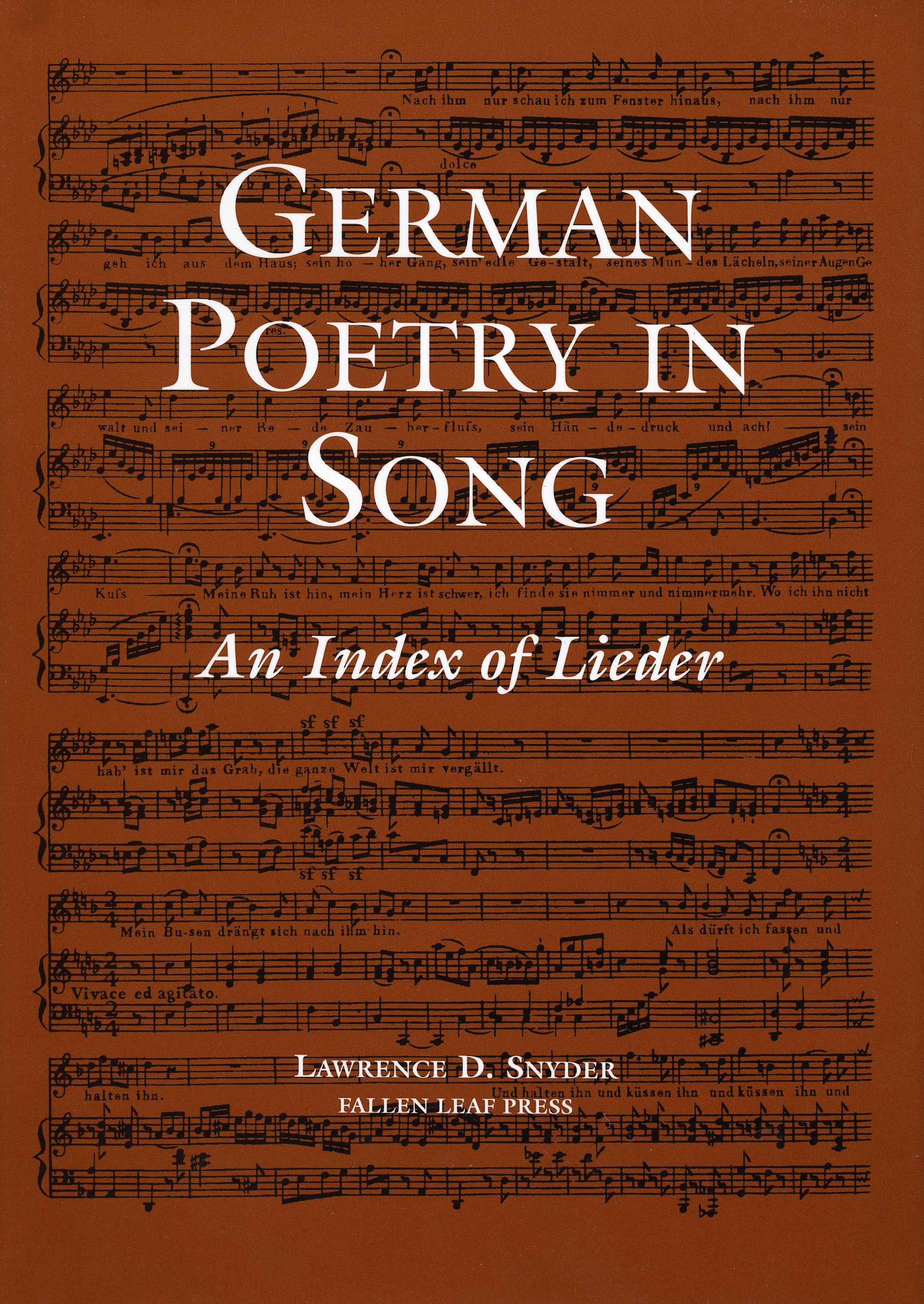 German Poetry in Song