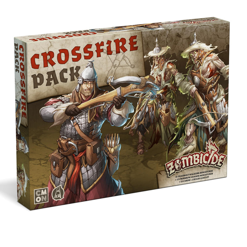 Zombicide White Death : Crossfire Pack – Ajoutez de nouveaux gardes et zombies à vos jeux ! Jeu de stratégie coopératif avec figurines de table, à partir de 14 ans, 1 à 6 joueurs, 1 heure de jeu