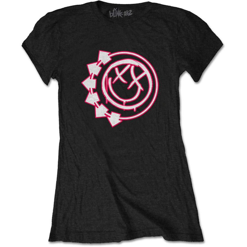 Blink 182 Six Arrow Smiley Junior Top Black