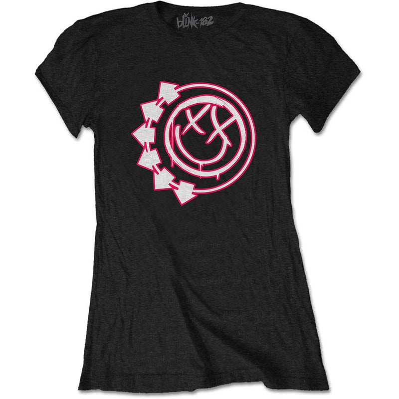 Blink 182 Six Arrow Smiley Junior Top Black