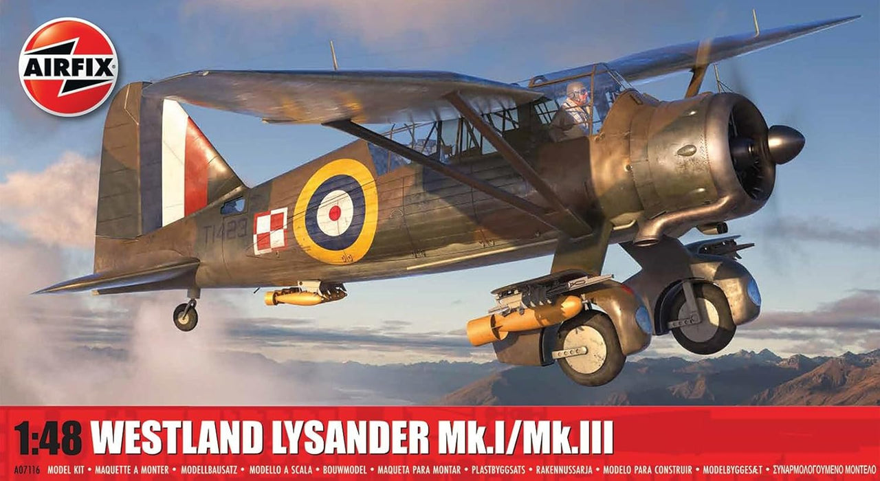 Airfix A07116 Westland Lysander Mk.I/Mk.III, Aircraft for ages + 8 Years