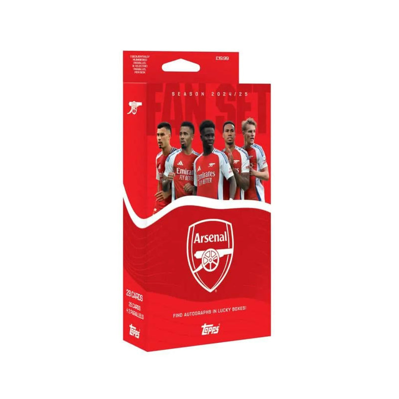Topps verzamelkaarten - Fan Set Arsenal Season 2024/2025. Inclusief 28 kaarten pr. box -Voetbal verzamelkaarten.