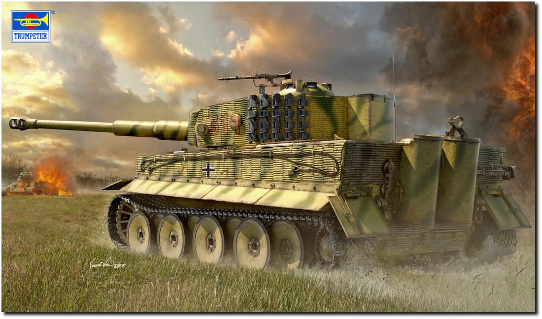 Trumpeter 00944 Duitse VI Tank Tiger I Medium seriemodel kunststof model 1/16 (tank)