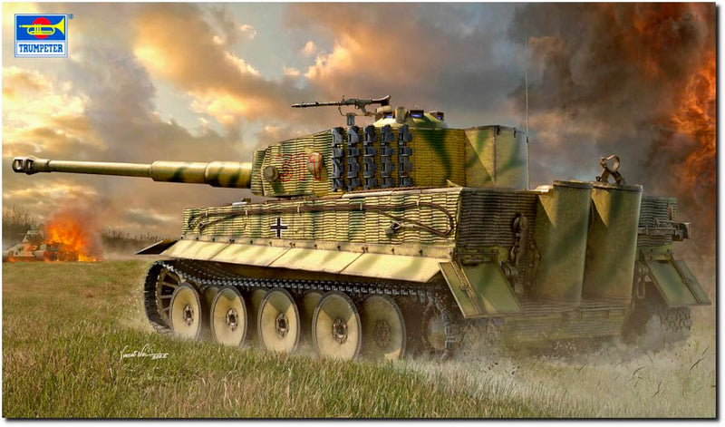 Trumpeter 00944 Duitse VI Tank Tiger I Medium seriemodel kunststof model 1/16 (tank)
