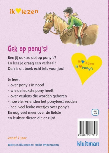 Uitgeverij Kluitman - Gek op pony\`s! 7 leuke verhalen - AVI-M4
