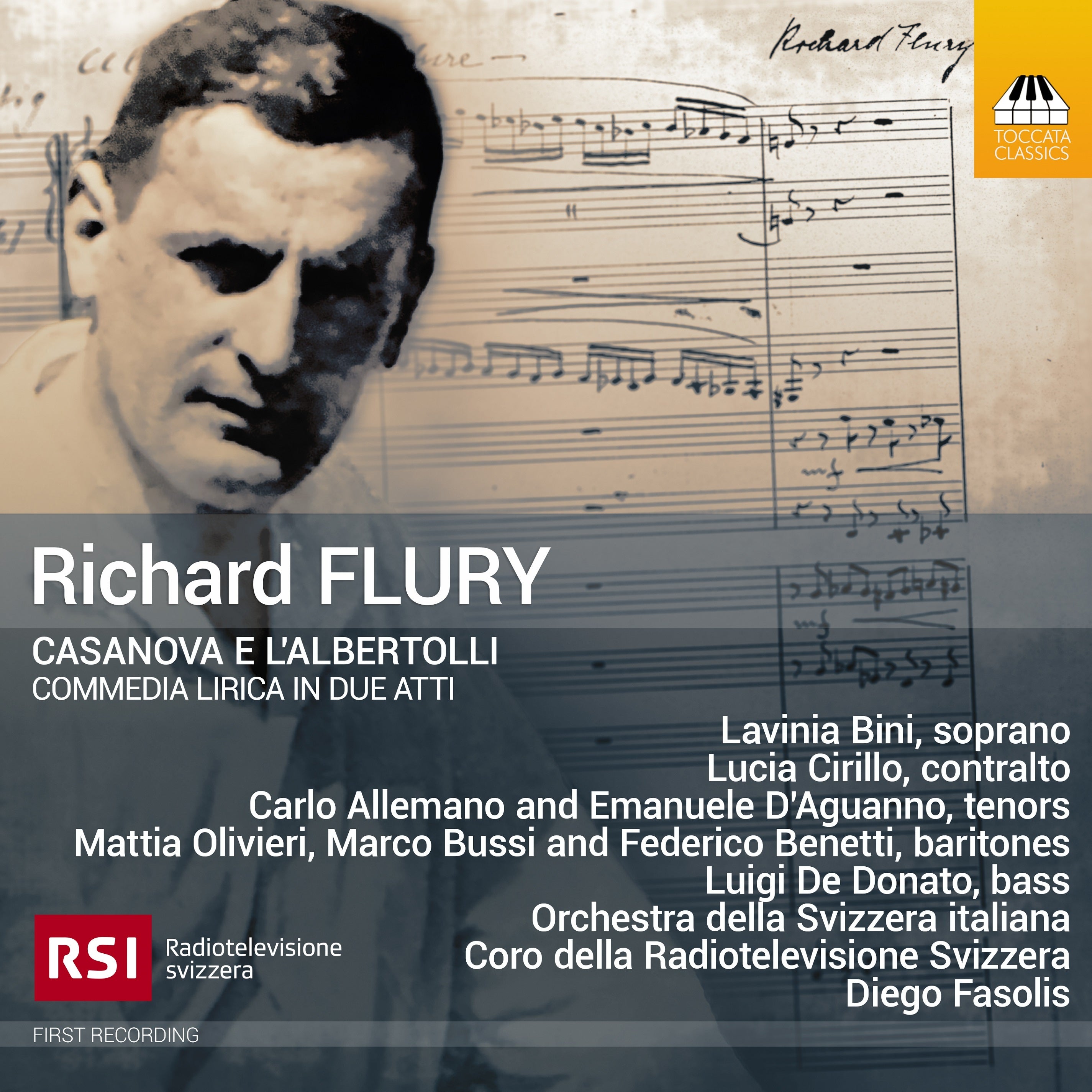 Richard Flury: Casanova E L'Albertolli: Commedia Lirica in Due Atti