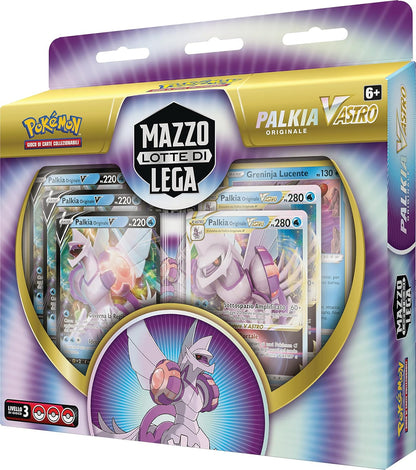 Mazzo Lotte di Lega Palkia Originale-V ASTRO del GCC Pokémon (un mazzo pronto per giocare da 60 carte, tre carte olografiche di Pokémon-V e due carte olografiche di Pokémon-V ASTRO), ed. in italiano