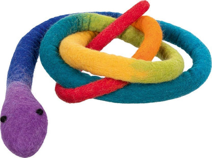 goki Evolution 63871 - Serpent en feutre de laine Boa - Fait à la main pour enfants - Doudou durable - Favorise la créativité et l'imagination - Fabriqué à la main au Népal - Longueur : 2 m - À partir