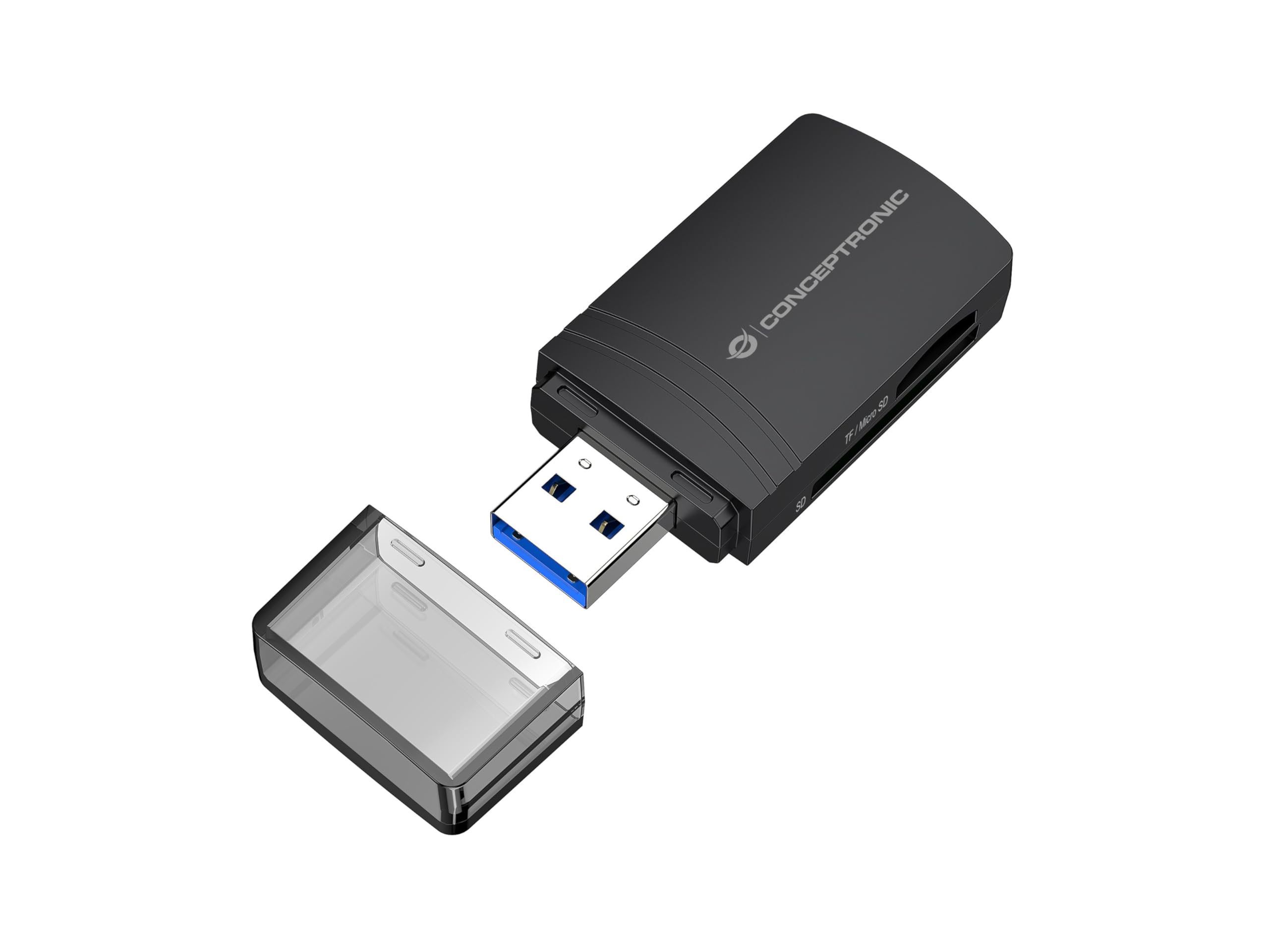 CONCEPTRONIC Card Reader USB-A -> Micro SD/TF 4.0 Black