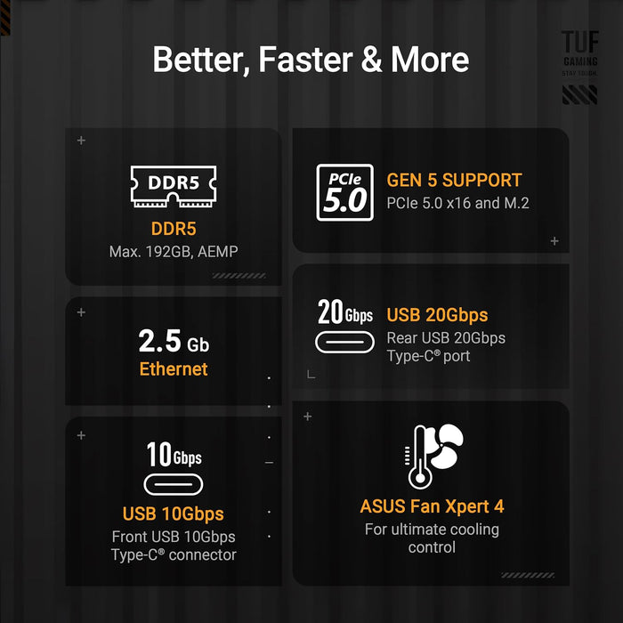 ASUS TUF GAMING B850M-PLUS (AM5/B850//Micro ATX