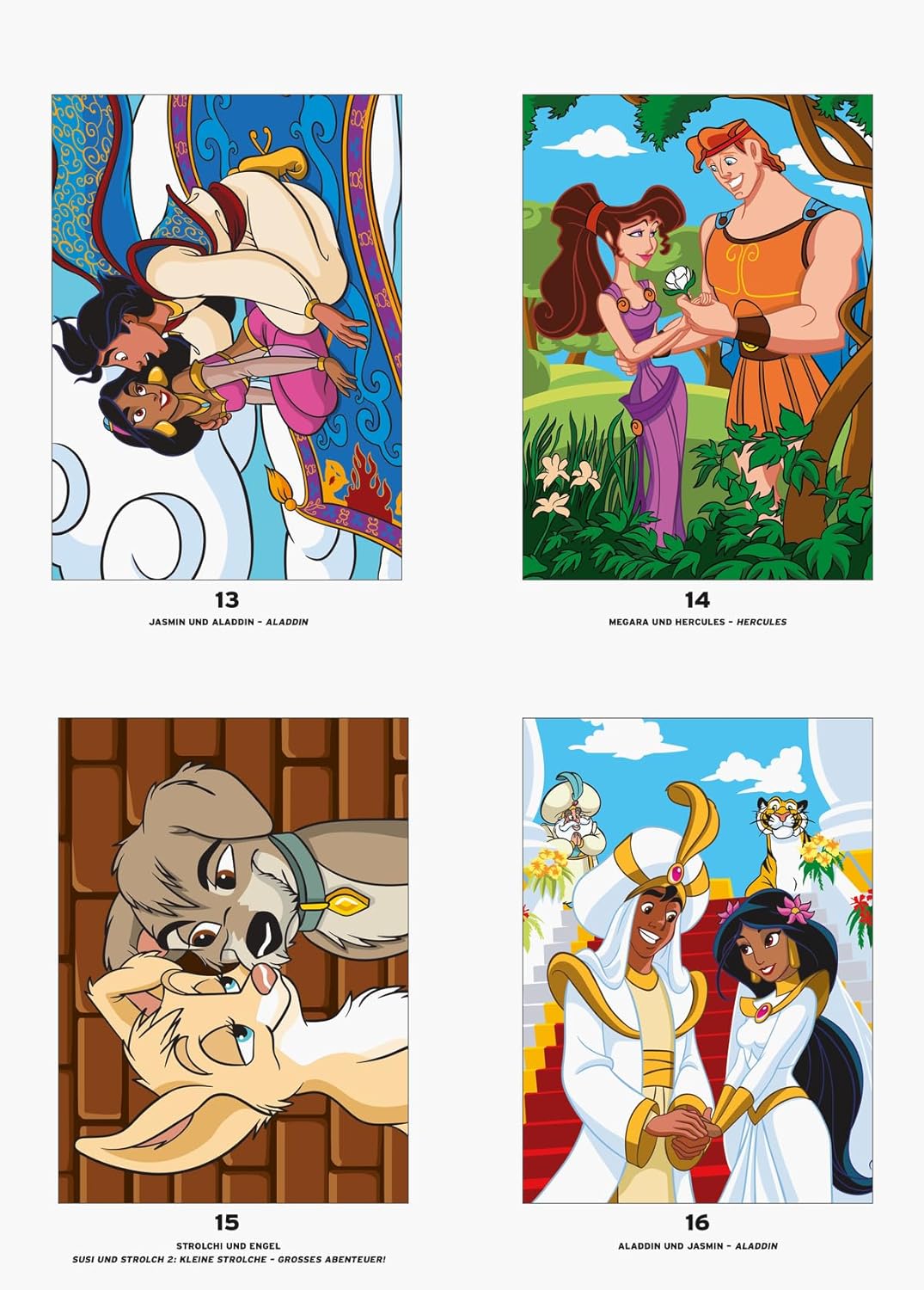 Malen nach Zahlen Disney: Love Stories - Malbuch für Erwachsene