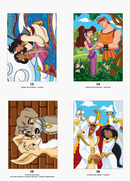Malen nach Zahlen Disney: Love Stories - Malbuch für Erwachsene
