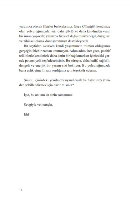 Gece Günlügü: Kendine Telkin Ver