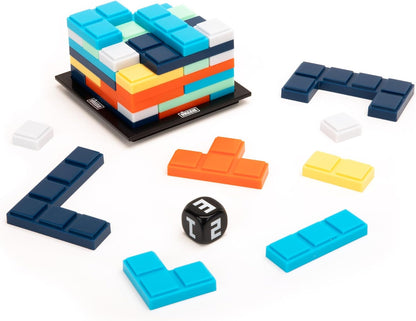Learning Resources Upzzle Strategic Stacking Puzzle Game, Brain Teaser Puzzle Game, Gifts for 7 Year Old Girls and Boys, Travel Game for 2 Players