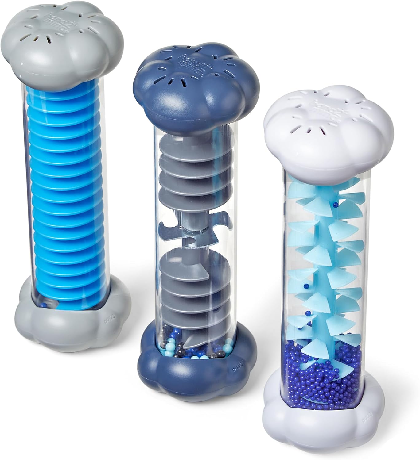 Learning Resources Sounds of Rain Sensory Tubes, Toys for 3 Year Old Boys and Girls, Calming Fidget, 3 Sounds, Snow, Rain and Thunderstorm