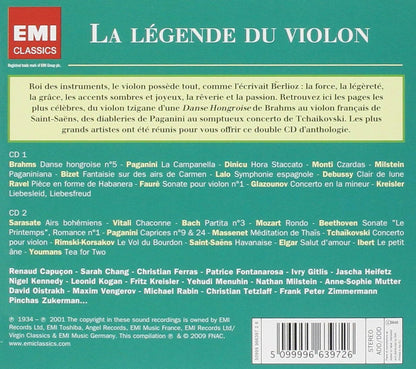 Legende Du Violon (La): Brahms, Paganini, Bizet, Lalo, Ravel, Bach.. (2 Cd)