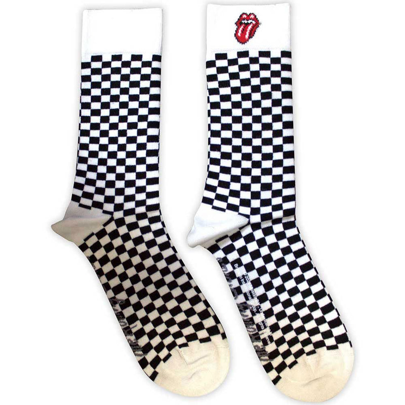 Rock Off officially licensed products The Rolling Stones Check Ankle Socks One Size