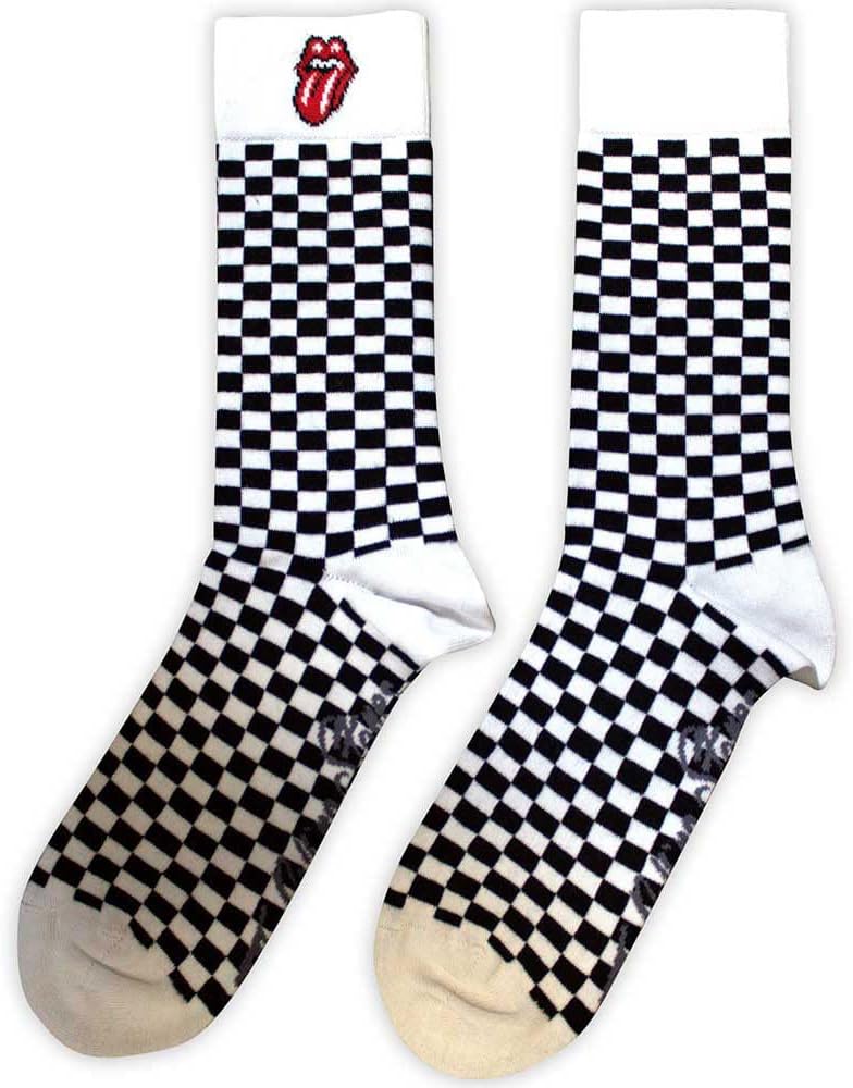 Rock Off officially licensed products The Rolling Stones Check Ankle Socks One Size