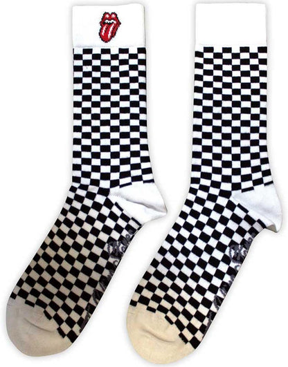 Rock Off officially licensed products The Rolling Stones Check Ankle Socks One Size