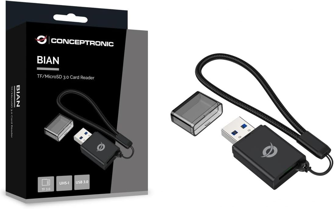 CONCEPTRONIC Card Reader USB-A -> Micro SD/TF 3.0 Black