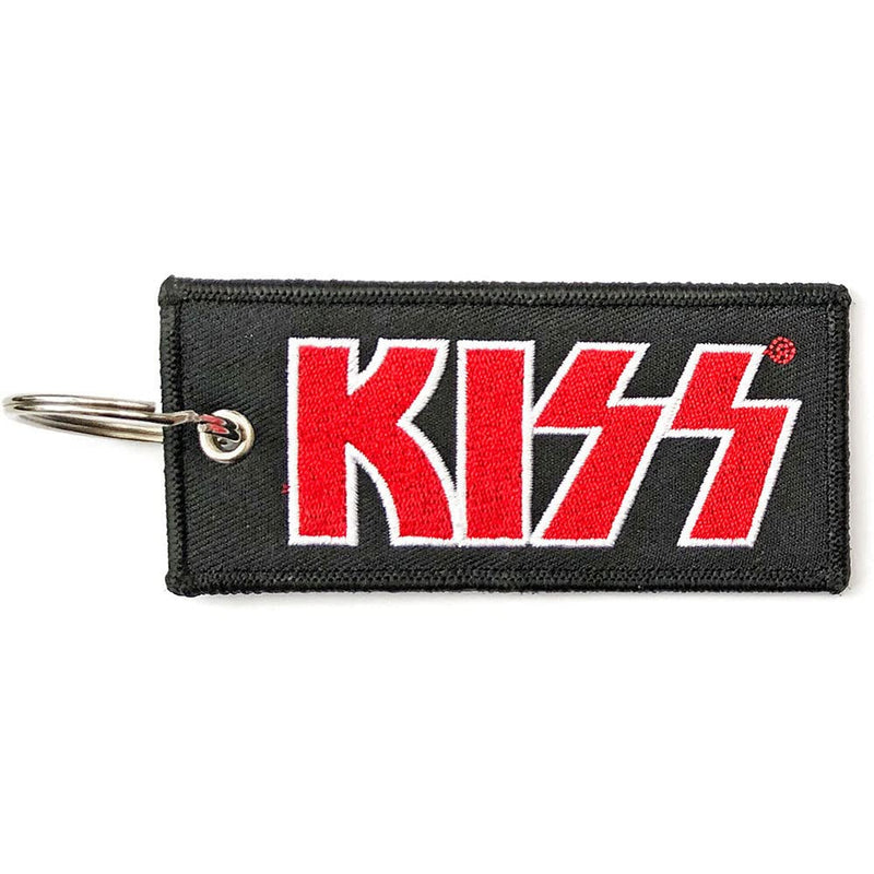 KISS Red Logo Plastic Key Chain, Multi-colored, One size