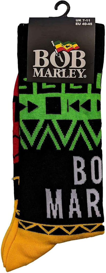 Bob Marley - Unisex Adult Press Play Socks