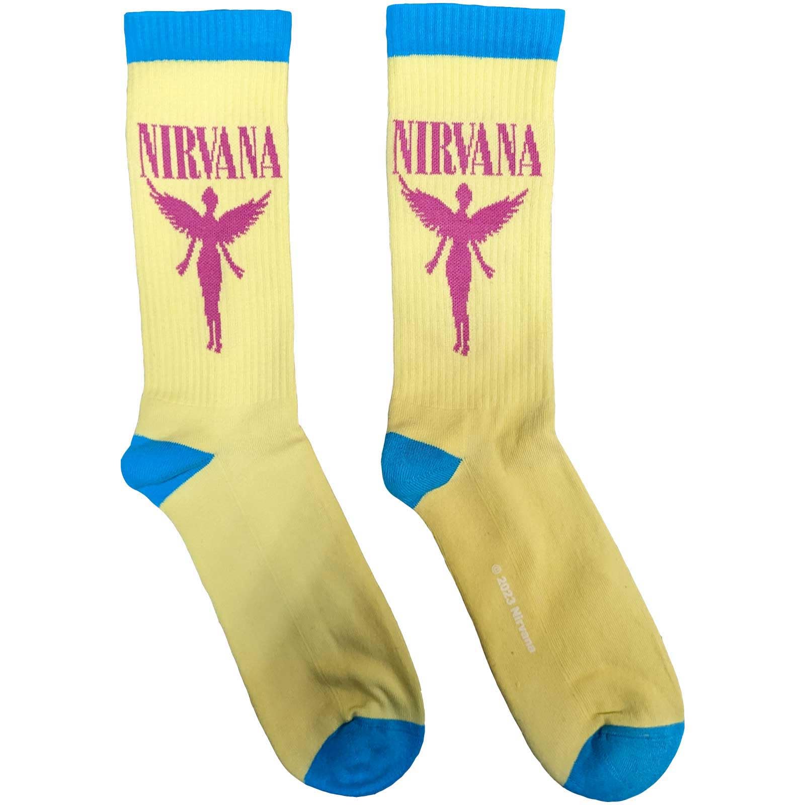 Nirvana 'Angelic' (Yellow) Socks (One Size = UK 7-11