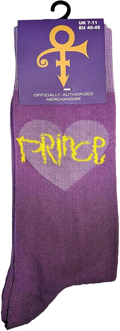 Prince 'Purple Heart' (Purple) Socks (One Size = UK 7-11