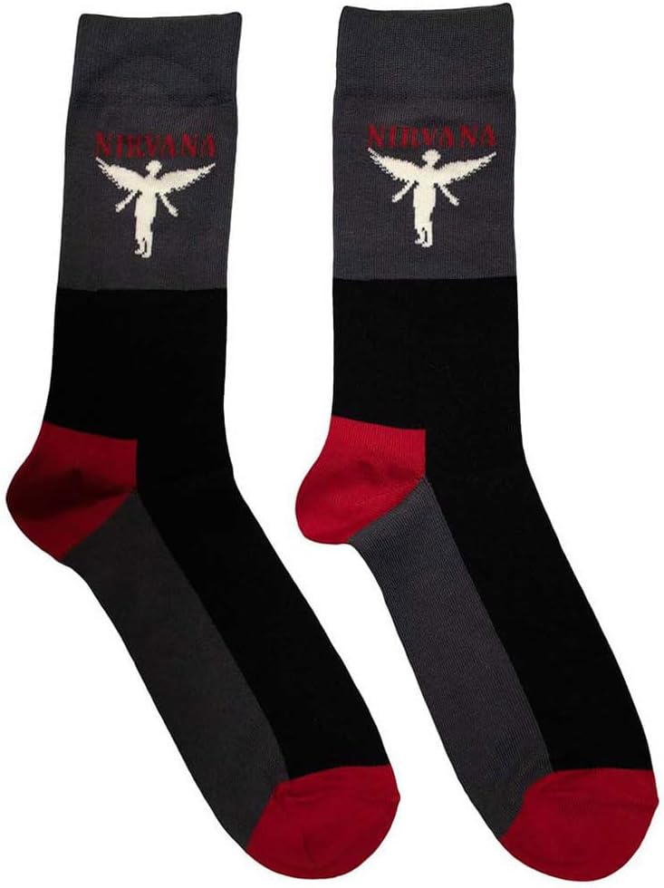 Nirvana In Utero Band Logo Ankle Socks Size One Size