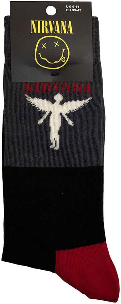 Nirvana In Utero Band Logo Ankle Socks Size One Size